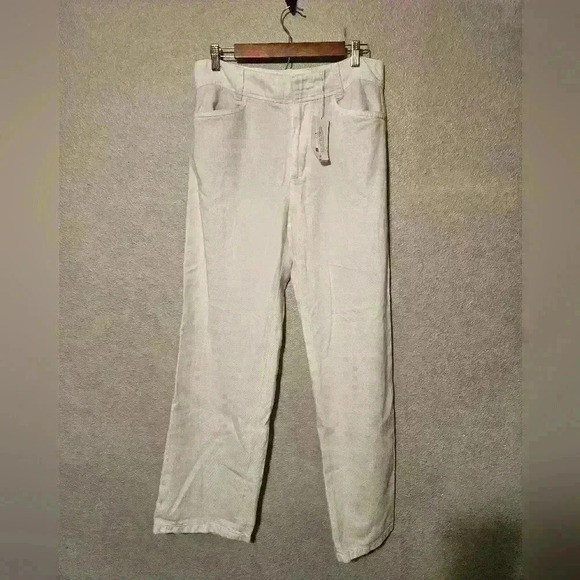 NWT VINCE Cotton, Lyocell and linen-blend straight-leg pants - Picture 4 of 7